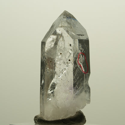 Enhydro Lemurian Skelett Phantom Amethyst, Hämatit 1x Blase Streep Mine Namibia 44*20*15mm #15246
