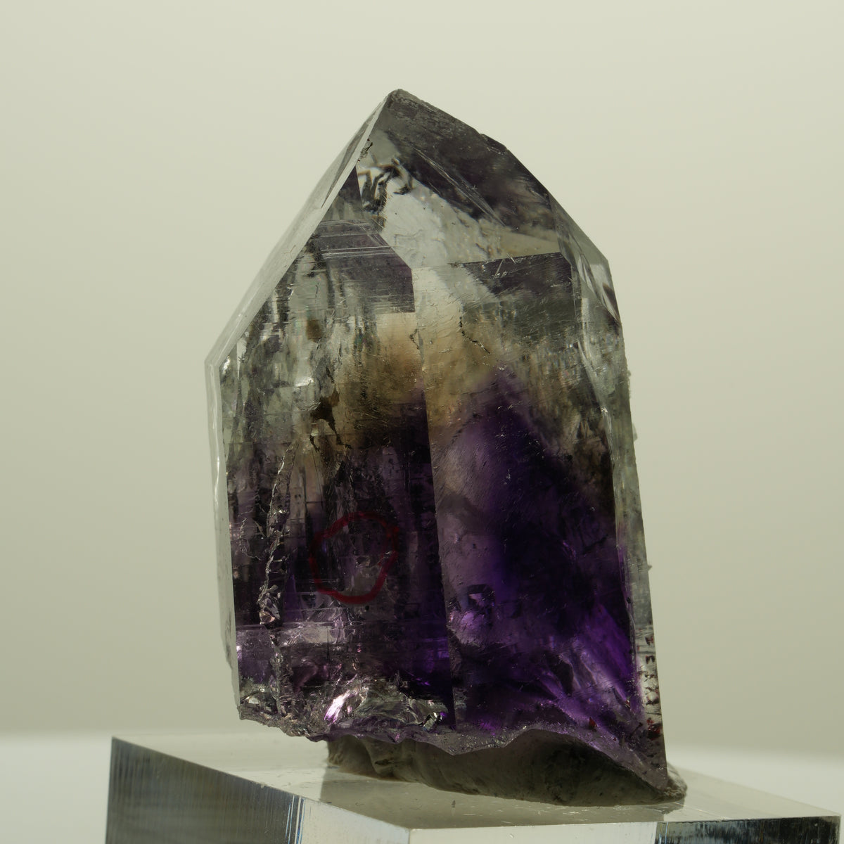 Enhydro Lemurian Skelett Phantom Amethyst Prehnit 1x Blase Streep Mine, Namibia 41*26*20mm #15247