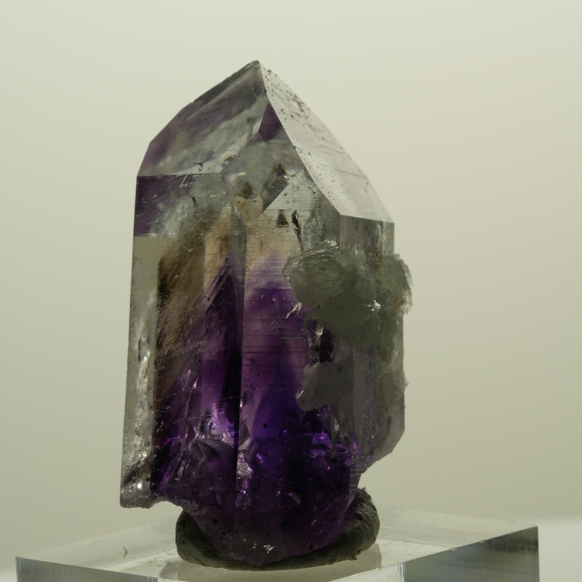 Enhydro Lemurian Skelett Phantom Amethyst Prehnit 1x Blase Streep Mine, Namibia 41*26*20mm #15247