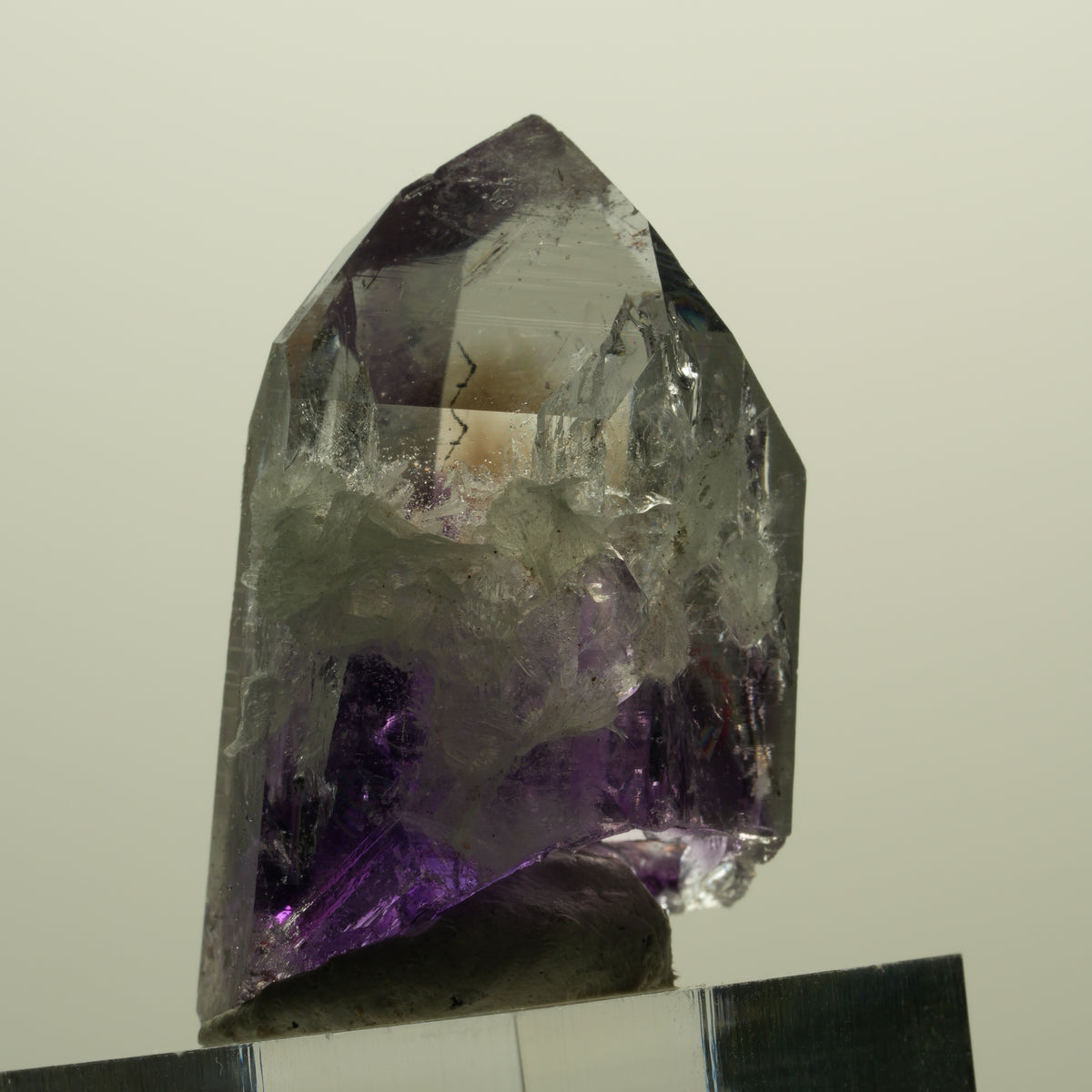 Enhydro Lemurian Skelett Phantom Amethyst Prehnit 1x Blase Streep Mine, Namibia 41*26*20mm #15247