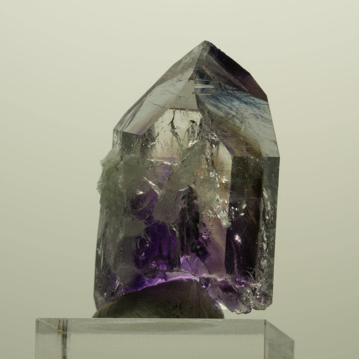 Enhydro Lemurian Skelett Phantom Amethyst Prehnit 1x Blase Streep Mine, Namibia 41*26*20mm #15247