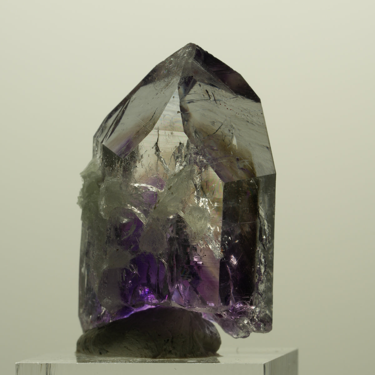 Enhydro Lemurian Skelett Phantom Amethyst Prehnit 1x Blase Streep Mine, Namibia 41*26*20mm #15247