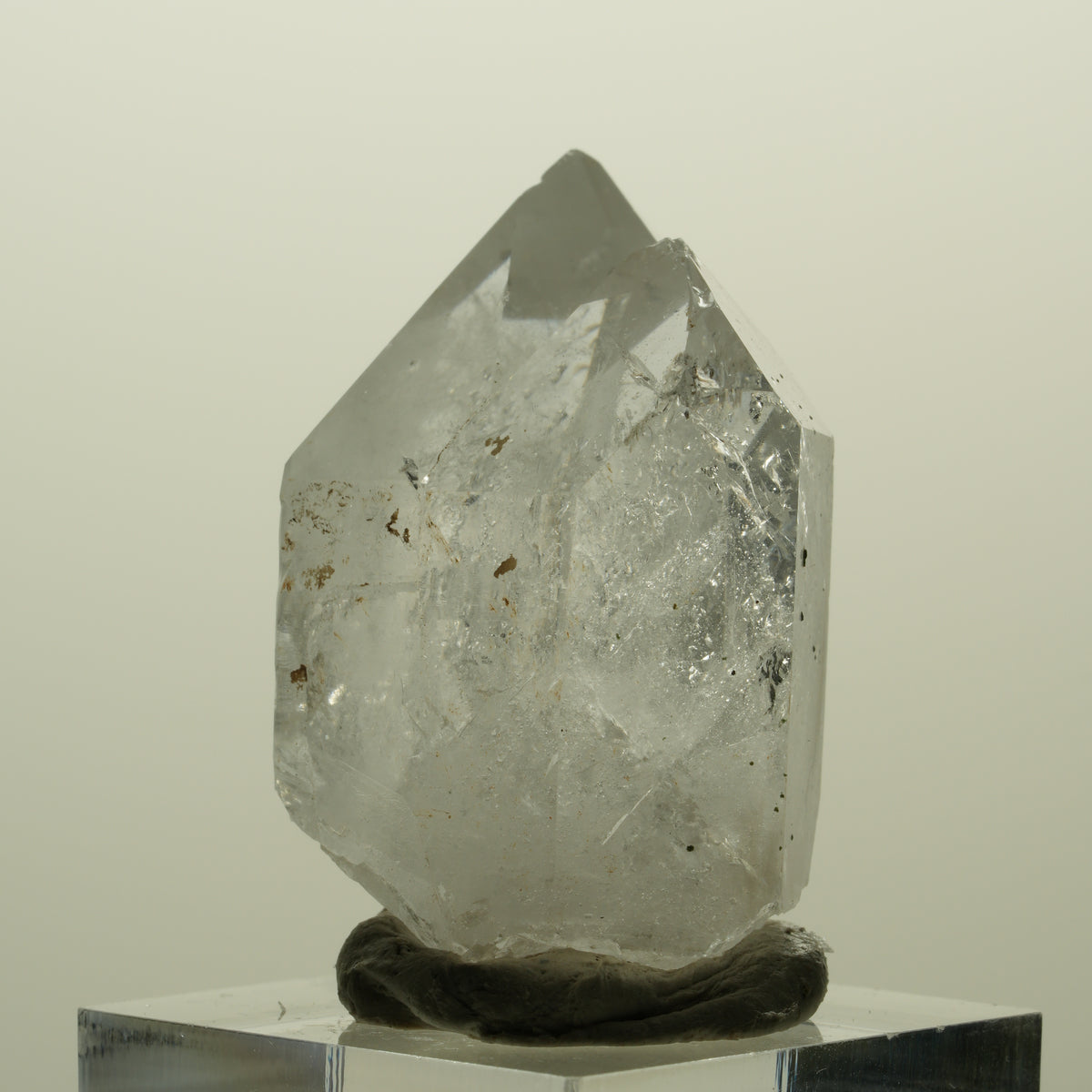Skelett Phantom Rauchquarz mit Hämatit Streep Mine Goboboseb Namibia 37*29*23mm #15248