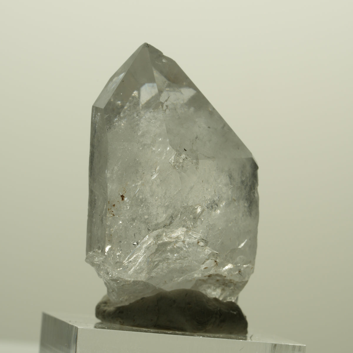 Skelett Phantom Rauchquarz mit Hämatit Streep Mine Goboboseb Namibia 37*29*23mm #15248