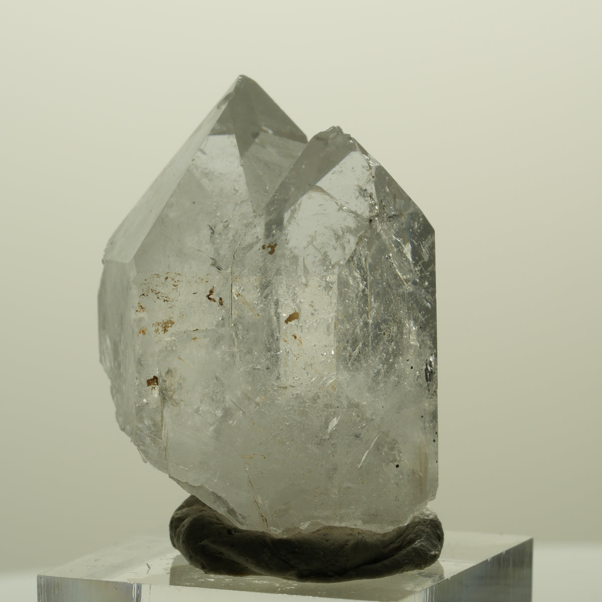 Skelett Phantom Rauchquarz mit Hämatit Streep Mine Goboboseb Namibia 37*29*23mm #15248