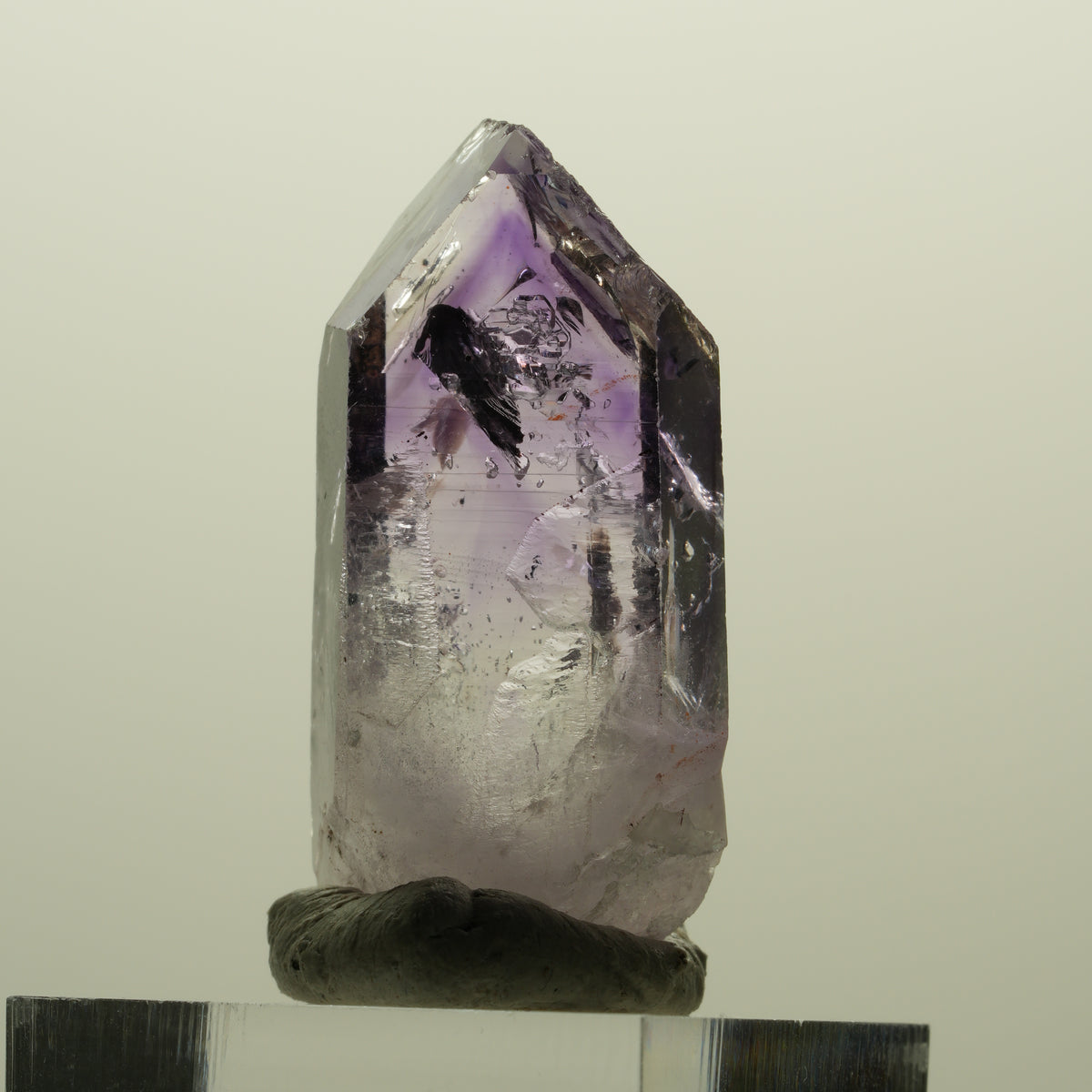 Harlekin Lemurian Skelett Phantom Amethyst Streep Mine, Namibia 39*20*13mm #15249