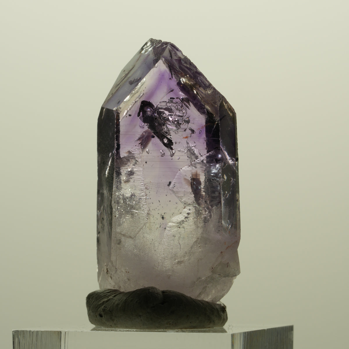 Harlekin Lemurian Skelett Phantom Amethyst Streep Mine, Namibia 39*20*13mm #15249