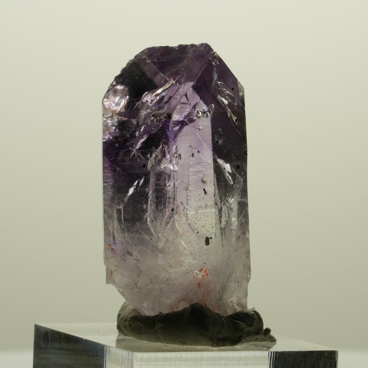 Harlekin Lemurian Skelett Phantom Amethyst Streep Mine, Namibia 39*20*13mm #15249