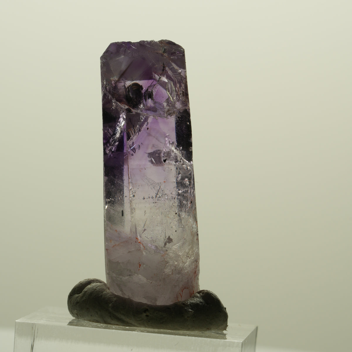 Harlekin Lemurian Skelett Phantom Amethyst Streep Mine, Namibia 39*20*13mm #15249
