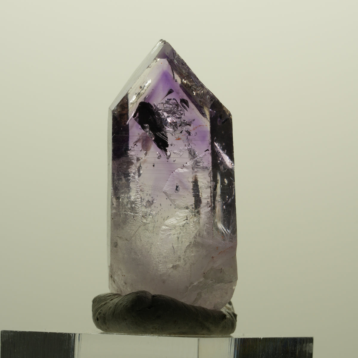 Harlekin Lemurian Skelett Phantom Amethyst Streep Mine, Namibia 39*20*13mm #15249