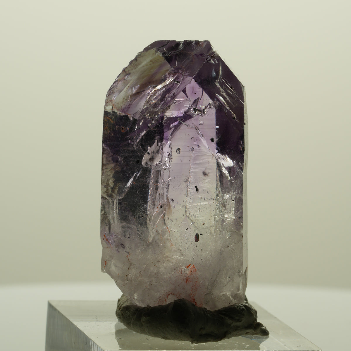 Harlekin Lemurian Skelett Phantom Amethyst Streep Mine, Namibia 39*20*13mm #15249