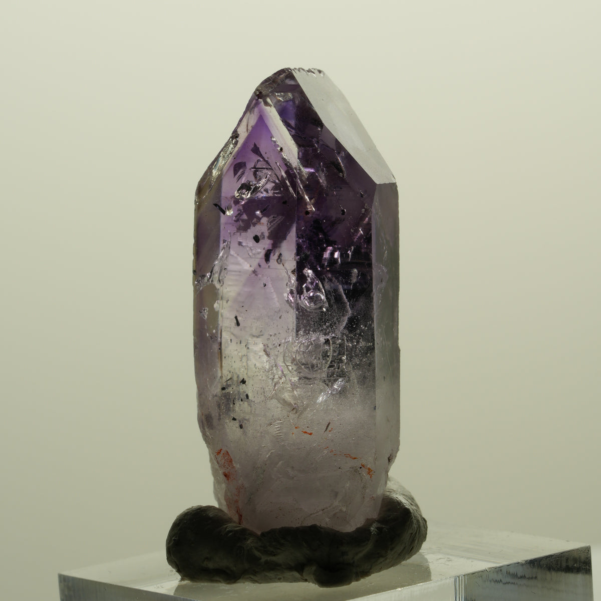 Harlekin Lemurian Skelett Phantom Amethyst Streep Mine, Namibia 39*20*13mm #15249
