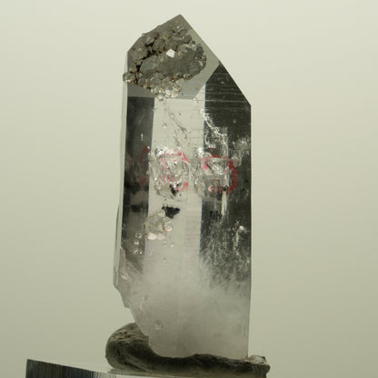 Enhydro Lemurian Phantom Amethyst, Analcim Hämatit 1x Blase Streep Mine Namibia 45*19*17mm #15250