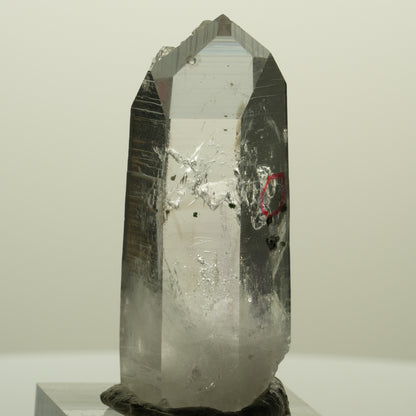 Enhydro Lemurian Phantom Amethyst, Analcim Hämatit 1x Blase Streep Mine Namibia 45*19*17mm #15250