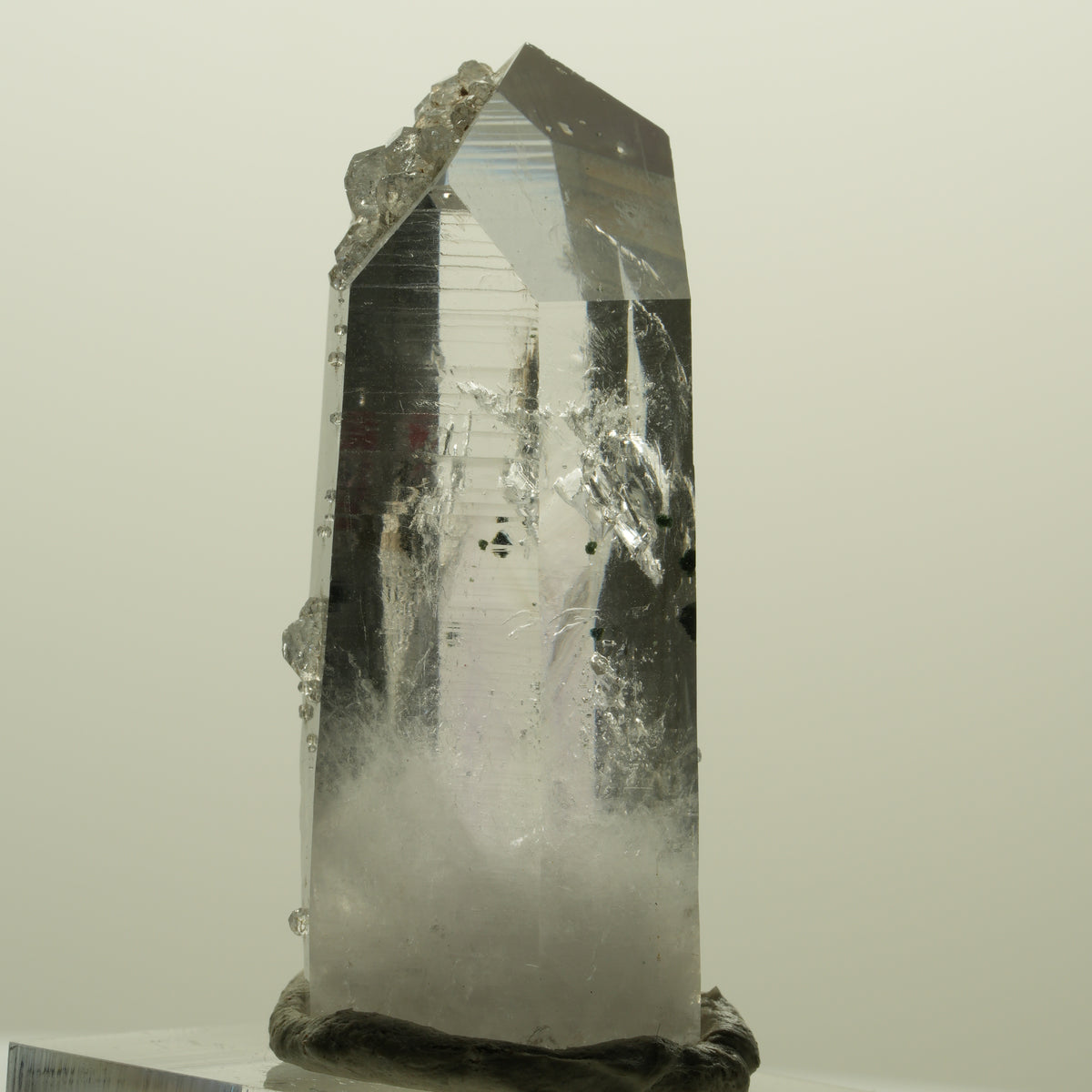 Enhydro Lemurian Phantom Amethyst, Analcim Hämatit 1x Blase Streep Mine Namibia 45*19*17mm #15250