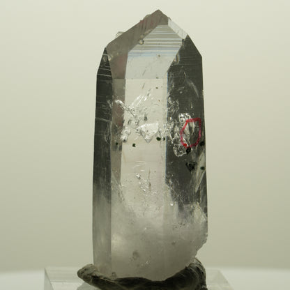 Enhydro Lemurian Phantom Amethyst, Analcim Hämatit 1x Blase Streep Mine Namibia 45*19*17mm #15250