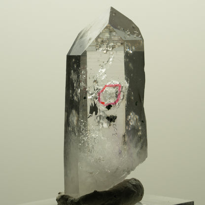 Enhydro Lemurian Phantom Amethyst, Analcim Hämatit 1x Blase Streep Mine Namibia 45*19*17mm #15250