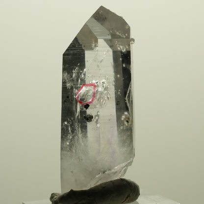 Enhydro Lemurian Phantom Amethyst, Analcim Hämatit 1x Blase Streep Mine Namibia 45*19*17mm #15250
