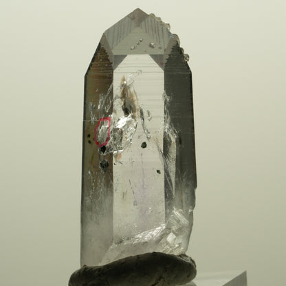 Enhydro Lemurian Phantom Amethyst, Analcim Hämatit 1x Blase Streep Mine Namibia 45*19*17mm #15250