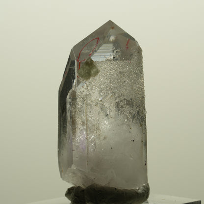 Enhydro Lemurian Phantom Amethyst, Analcim Prehnit Hämatit Streep Mine Namibia 44*23*17mm #15251