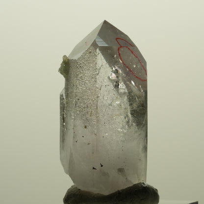 Enhydro Lemurian Phantom Amethyst, Analcim Prehnit Hämatit Streep Mine Namibia 44*23*17mm #15251