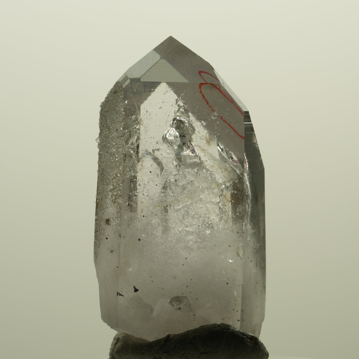 Enhydro Lemurian Phantom Amethyst, Analcim Prehnit Hämatit Streep Mine Namibia 44*23*17mm #15251