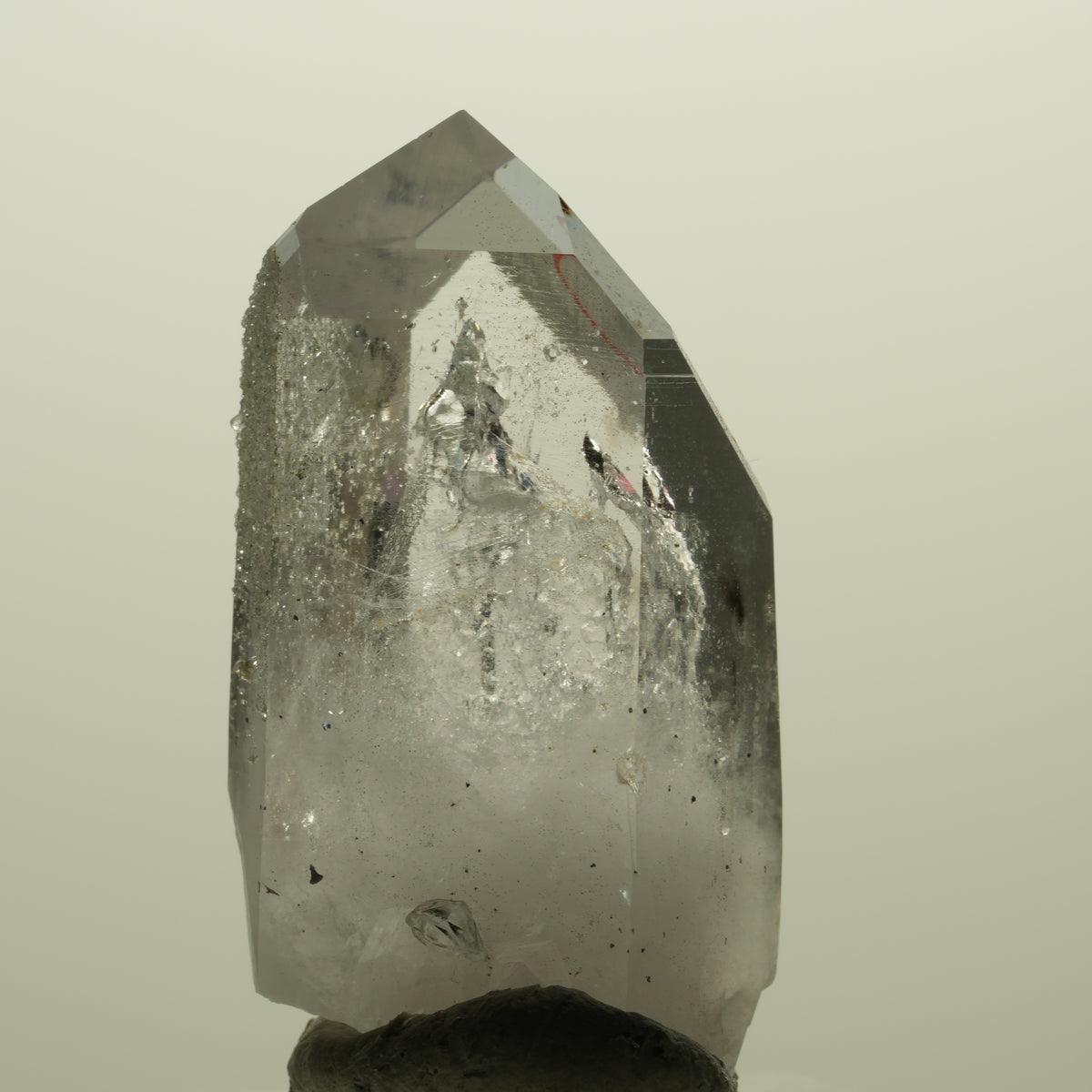 Enhydro Lemurian Phantom Amethyst, Analcim Prehnit Hämatit Streep Mine Namibia 44*23*17mm #15251
