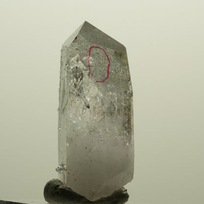 Enhydro Lemurian Phantom Amethyst, Analcim Prehnit Hämatit Streep Mine Namibia 44*23*17mm #15251