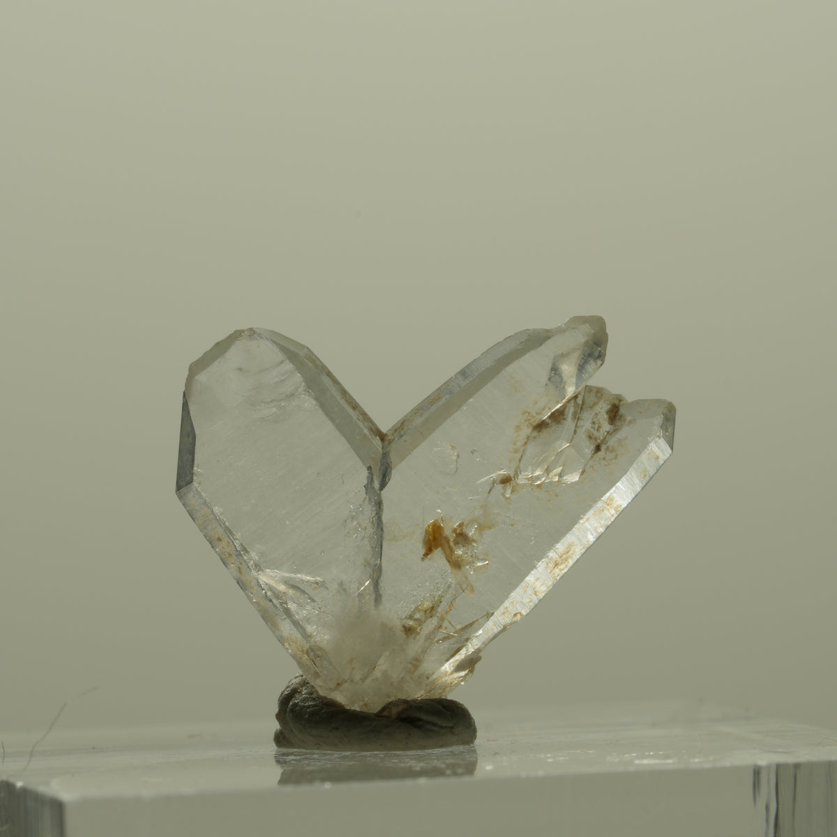 Japan Law Twin Kristall, Japaner-Zwilling Quarz Tubussis Area, Erongo, Namibia 16*15*3mm #15261