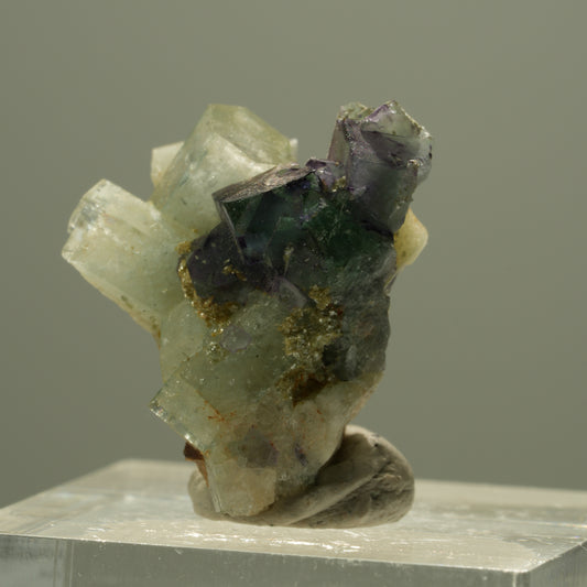 Seltene Aquamarin, Fluorit, Muskovit Stufe Erongo, Namibia 24*21*23mm #15285