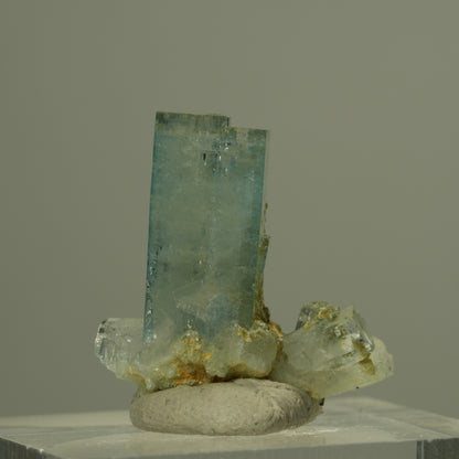 Seltene Aquamarin, Muskovit Stufe Erongo, Namibia 21*20*10mm #15296