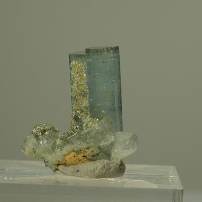 Seltene Aquamarin, Muskovit Stufe Erongo, Namibia 21*20*10mm #15296