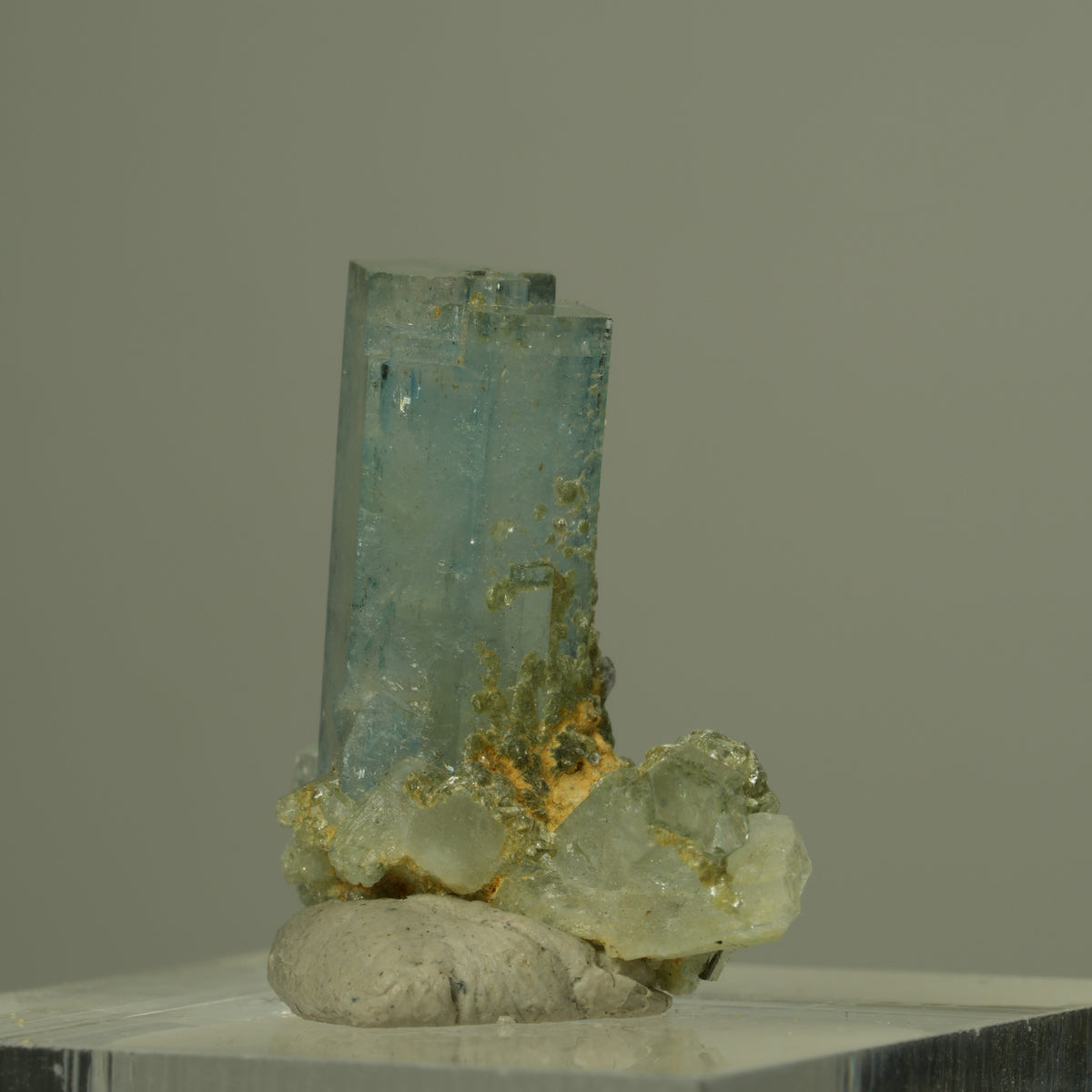 Seltene Aquamarin, Muskovit Stufe Erongo, Namibia 21*20*10mm #15296