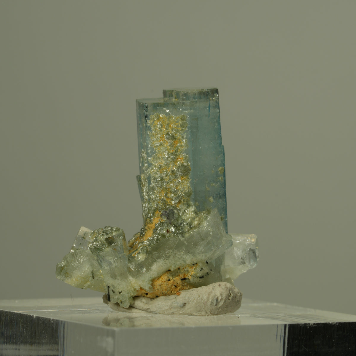 Seltene Aquamarin, Muskovit Stufe Erongo, Namibia 21*20*10mm #15296