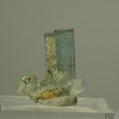 Seltene Aquamarin, Muskovit Stufe Erongo, Namibia 21*20*10mm #15296