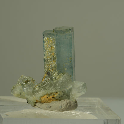 Seltene Aquamarin, Muskovit Stufe Erongo, Namibia 21*20*10mm #15296