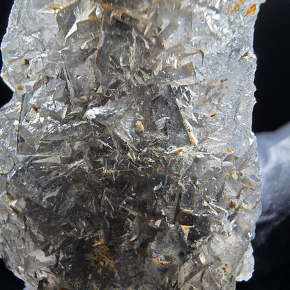 Cube de fluorite fantôme transparent de qualité violet Okorusu, Collection namibie 41*31*14mm