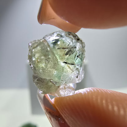 Lot de 16 Fluorite Fantôme, Hyalite Tourmaline Schörl Moscovite Steps Erongo, Namibie 