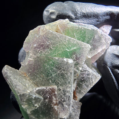 Phantom Fluorite Cube Tier Vert Violet Okorusu, Namibie 46*29*12mm Collection
