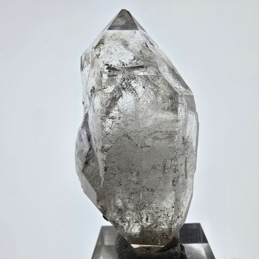 Sceptre de poche Saint-Valentin en améthyste fantôme squelette, Namibie 58 x 31 x 19 mm 