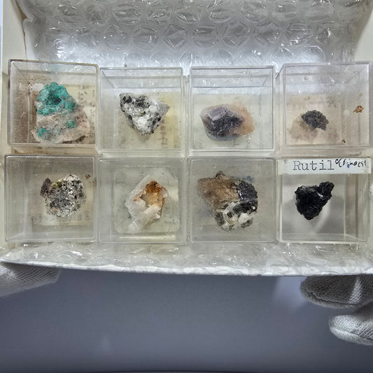 TOP Micromount Mineralien Sammlung Deutschland - 8 Stück Deutschland #8093