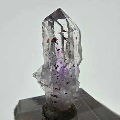 Améthyste fantôme Harlequin, spécimen de préhnite, mine Streep, Namibie, 34 x 18 x 14 mm 