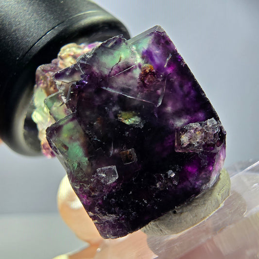 Rare Fluorite Cube Specimen, green purple Okorusu, Namibia 25*18*18mm 