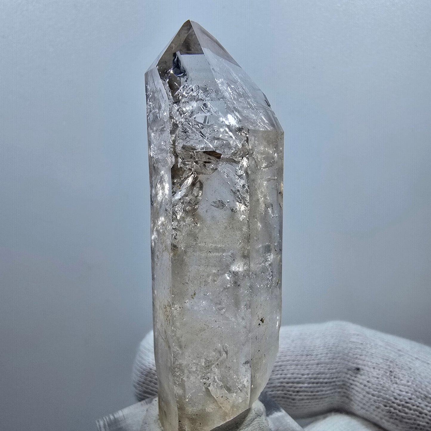 Enhydro Phantom Smoky Quartz, 2x Bubble (large) Valentine Pocket Goboboseb Namibia 66*20*20mm 