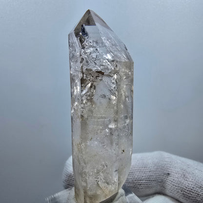 Enhydro Phantom Smoky Quartz, 2x Bubble (large) Valentine Pocket Goboboseb Namibia 66*20*20mm 