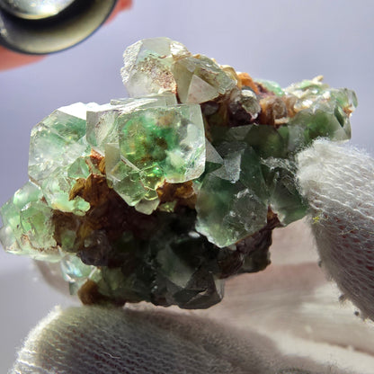 Phantom Fluorit, Hyalit, Muskovit Stufe Erongo, Namibia 52*34*31mm