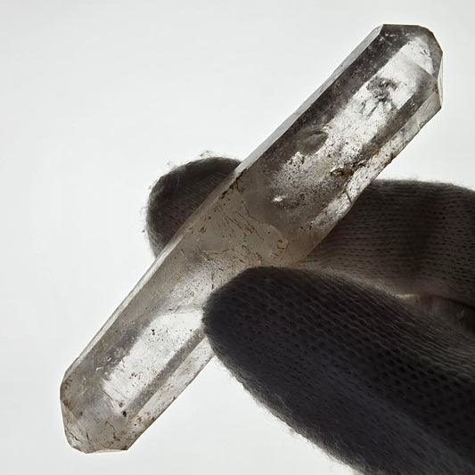 Sceptre DT en quartz fumé squelette Enhydro, 1x pochette Saint-Valentin à bulles, Namibie 77 x 15 x 12 mm 
