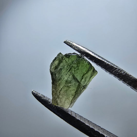 Cristal de tourmaline verdélite rare, vert Minas Gerais, Brésil #7988