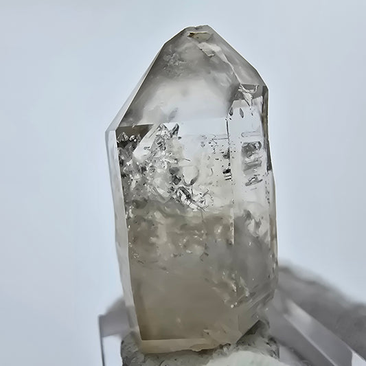 Enhydro Phantom Smoky Quartz Point 2x Bubble Goboboseb Namibie 37*19*14mm Collection 
