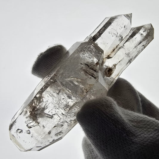 Squelette Fantôme Quartz Fumé DT Sceptre Valentine Pocket Goboboseb Namibie 80*26*17mm 